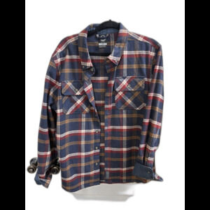 Colorado Clothing Men's L Plaid Flannel Shacket Long Sleeve Button Up